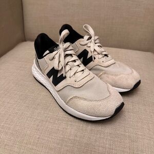 New Balance Women’s Cream and Black Sneakers